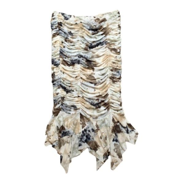 Jocosa Dresses & Skirts - Vintage Y2k Ruched Mermaid Tail Midi Skirt